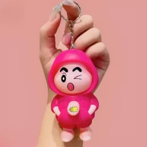 shinchan mood swing keychain pink