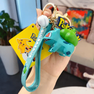 pokemon 3d silicon keychain with bagcharm and strap