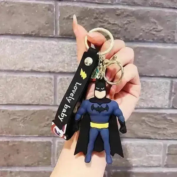 batman silicon keychain with bagcharm and strap batman silicon keychain with bagcharm and strap