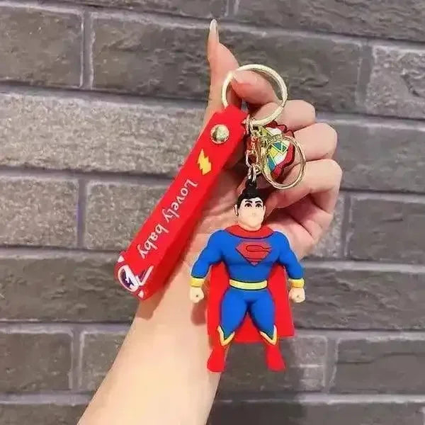 dc superman silicon keychain with bagcharm and strap dc superman silicon keychain with bagcharm and strap